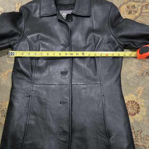 Wilsons Black Leather Jacket, Medium - Picture 14 of 16